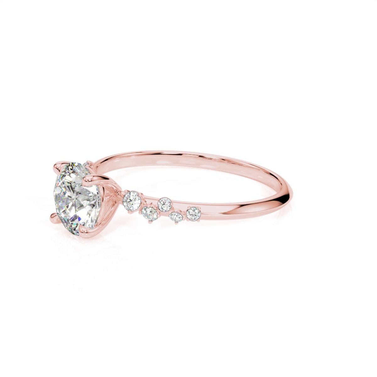 360 degree view of Elsie Scattered Diamond Engagement Ring