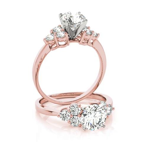 360 degree view of Liesel Diamond Cluster Engagement Ring