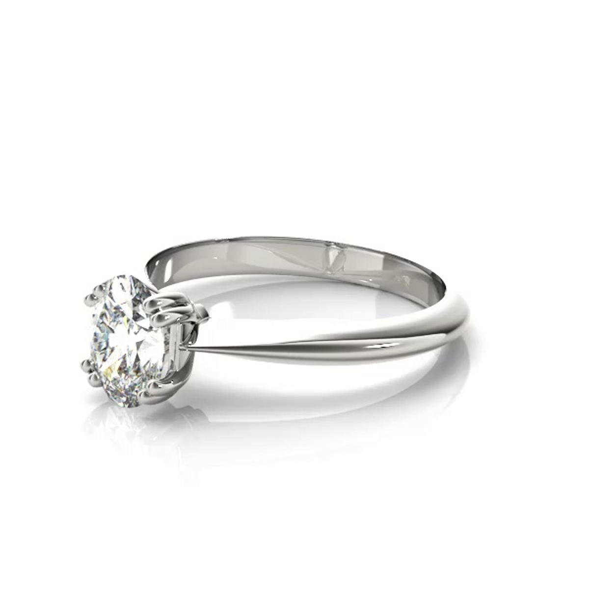 360 degree view of Emily Double Prong Solitaire Engagement Ring