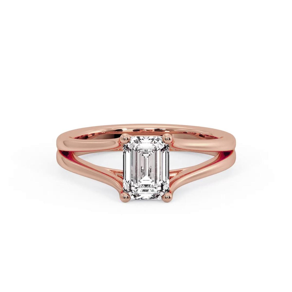 360 degree view of Irha Wide Split Engagement Ring