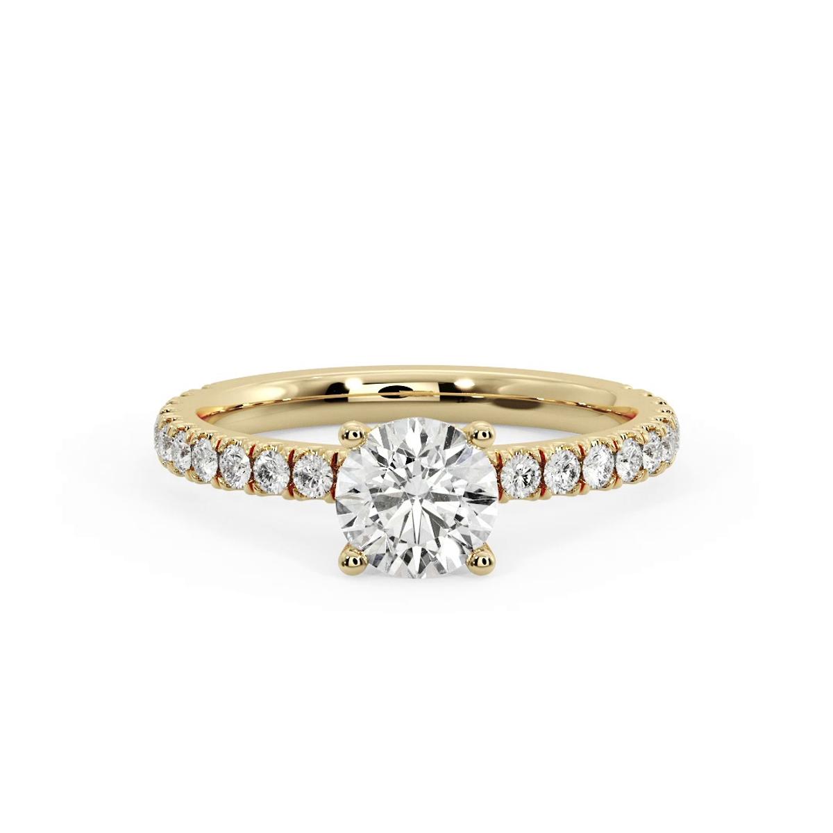 360 degree view of Elliot Pave Engagement Ring