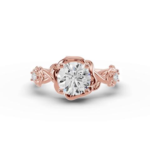 360 degree view of Rosina Lab Diamond Engagement Ring