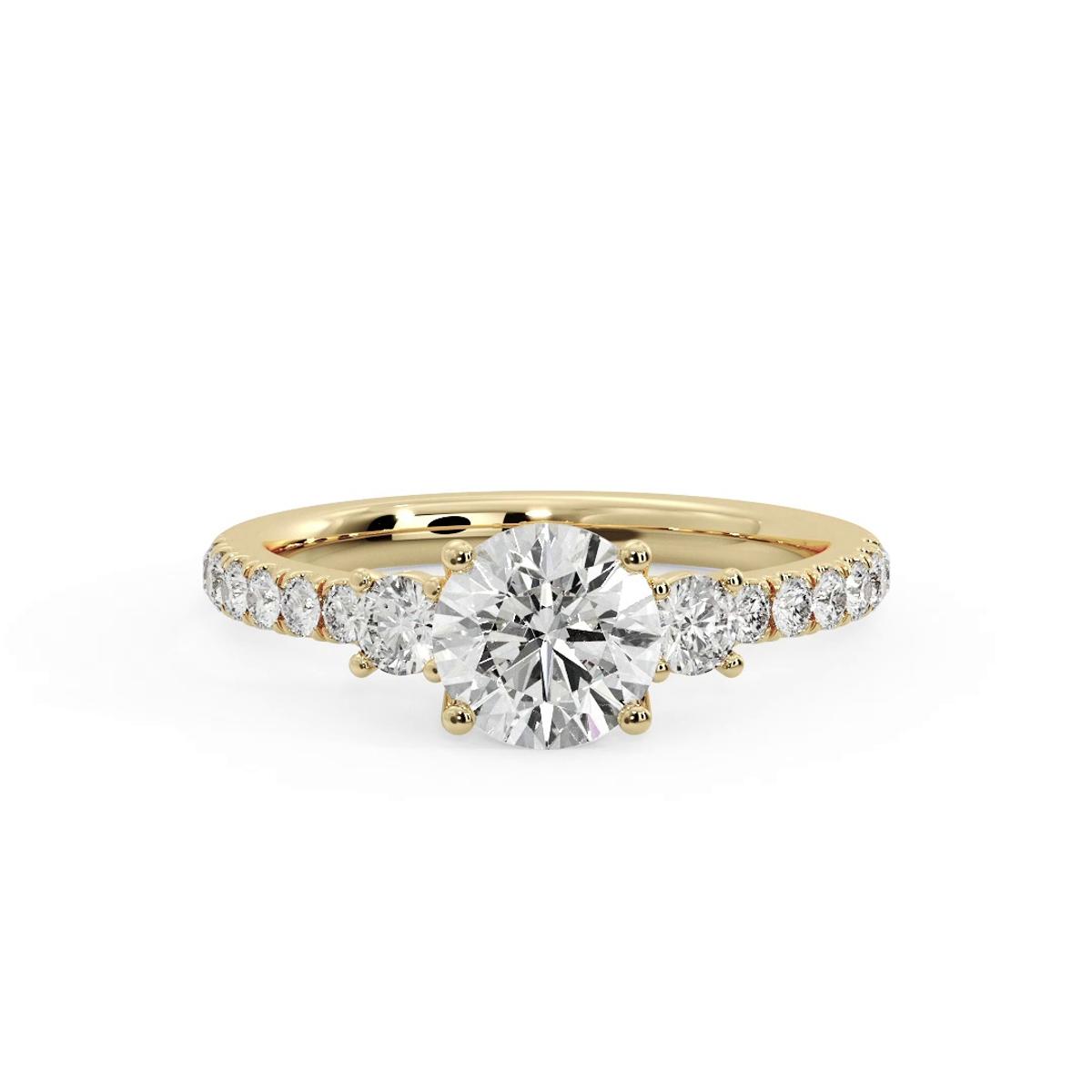 360 degree view of Eve Diamond Engagement Ring
