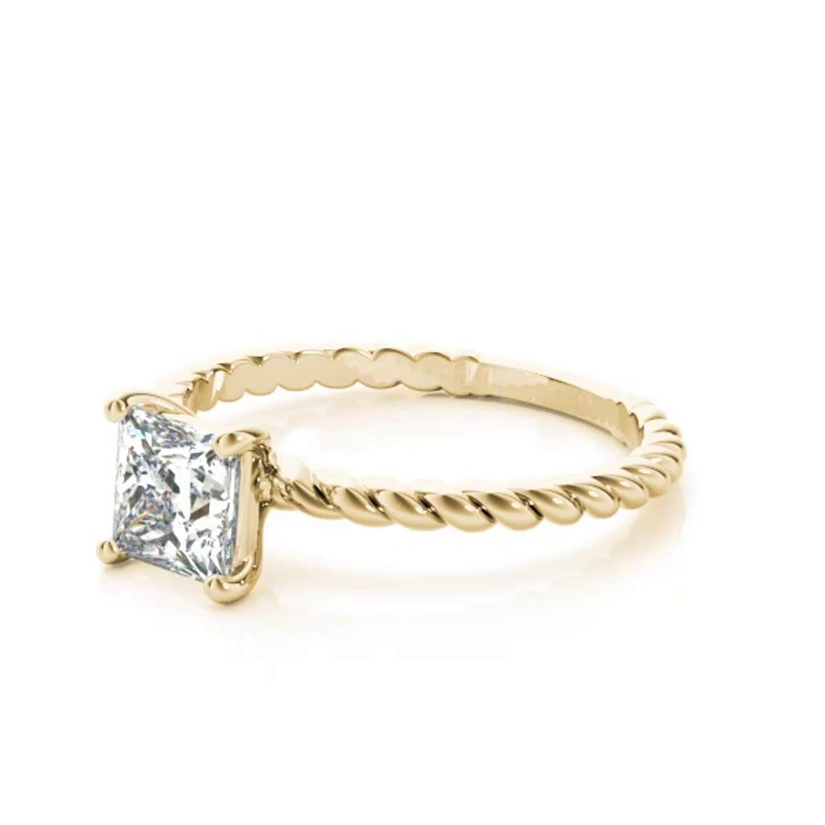 360 degree view of Aubrey 4 Prong Twist Engagement Ring