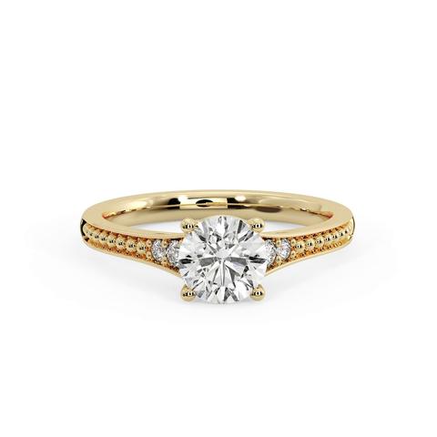 360 degree view of Meredith Beaded Engagement Ring