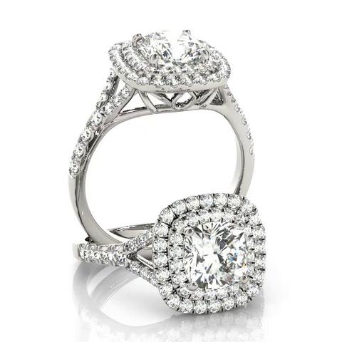 360 degree view of Karina Halo Engagement Ring