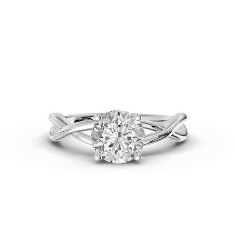 360 degree view of Bianca Twist Engagement Ring