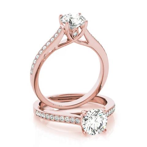 360 degree view of Louella Channel Diamond Engagement Ring