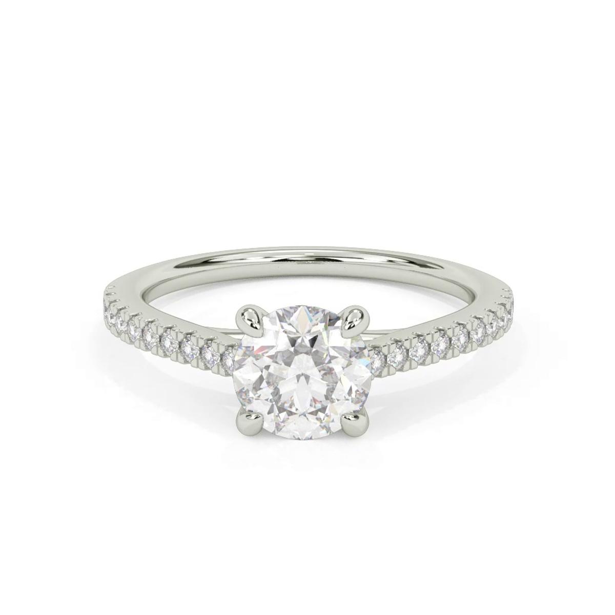 360 degree view of Manon Diamond Adorned Engagement Ring