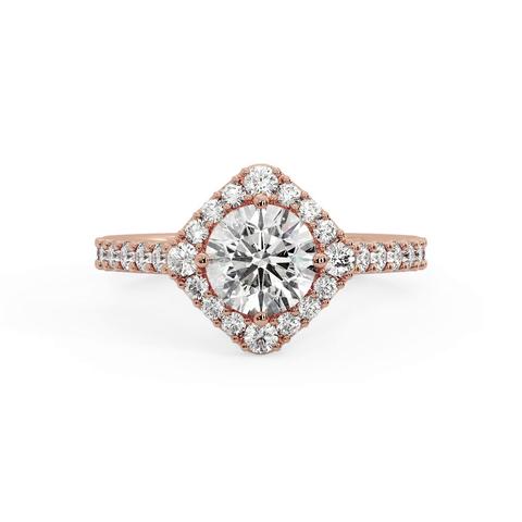 360 degree view of Charleigh Compass Set Halo Engagement Ring