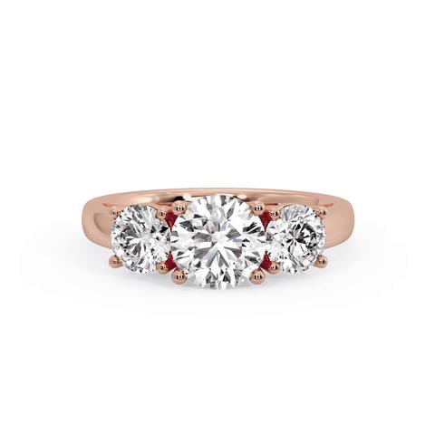 360 degree view of Daleyza Three Stone Engagement Ring