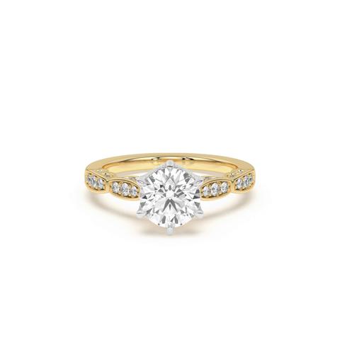 360 degree view of Aurelia Lace Engagement Ring