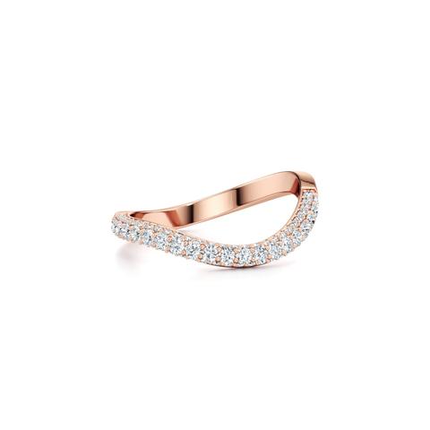 360 degree view of Rivelle Pavé Curved Band