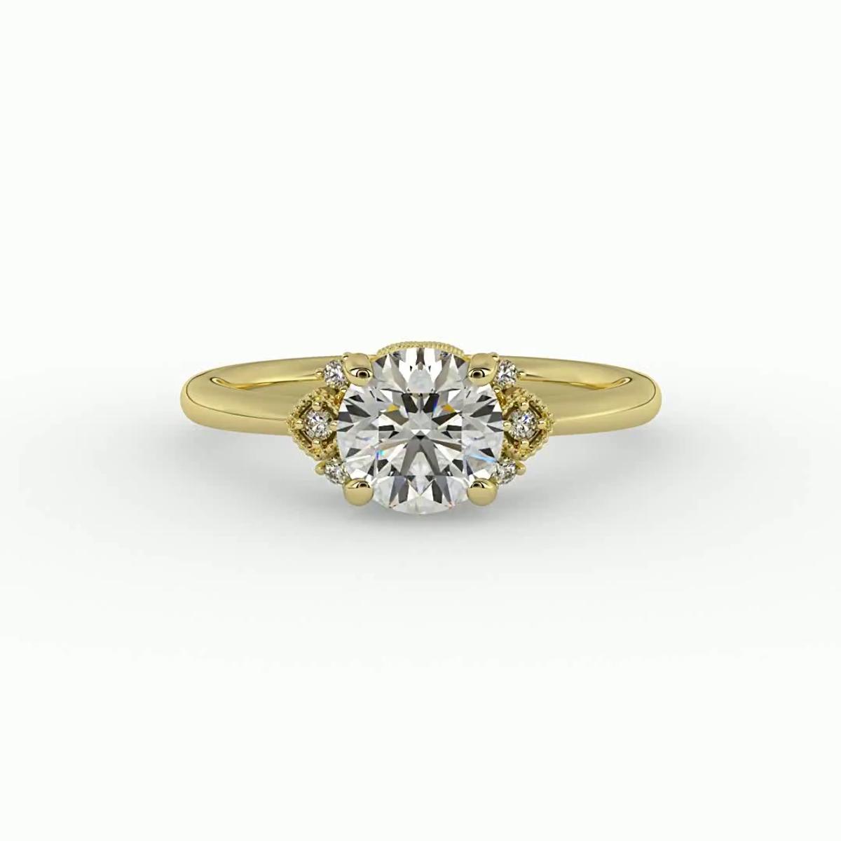 360 degree view of Lila Engagement Ring