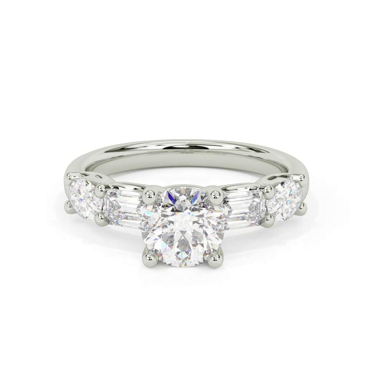 360 degree view of Kent Mixed-Shape Lab Engagement Ring