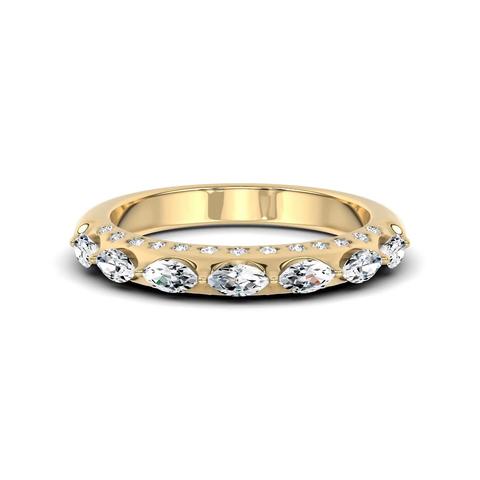 360 degree view of Fireworks Marquise Diamond Band
