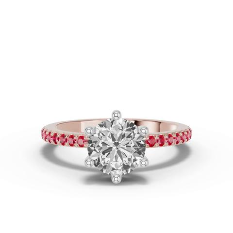 360 degree view of Chroma Ruby Engagement Ring