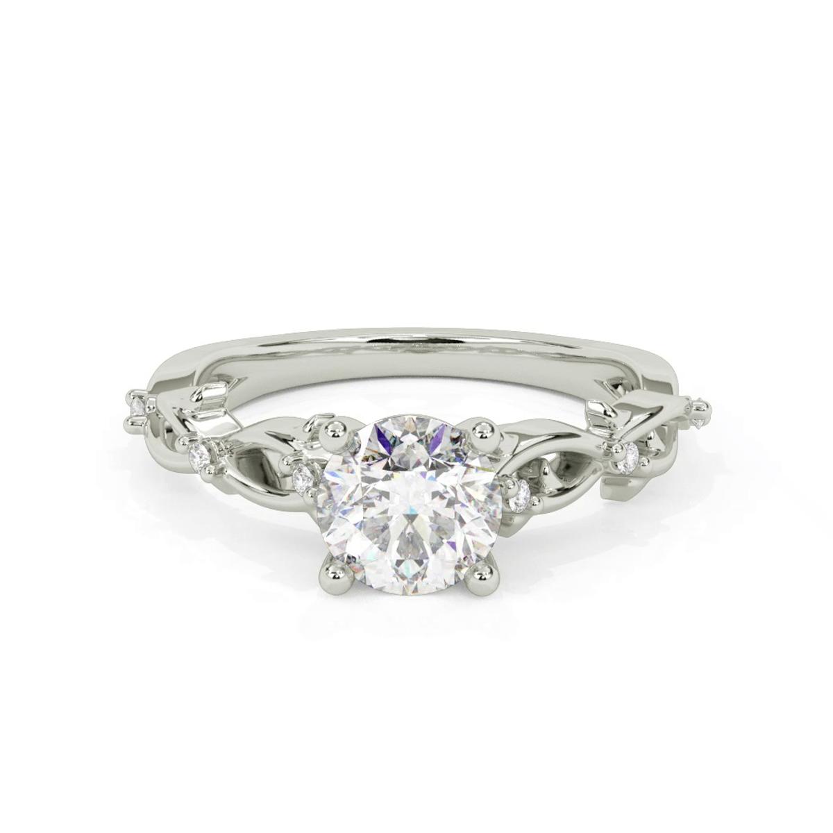 360 degree view of Elena Thorny Vine Engagement Ring
