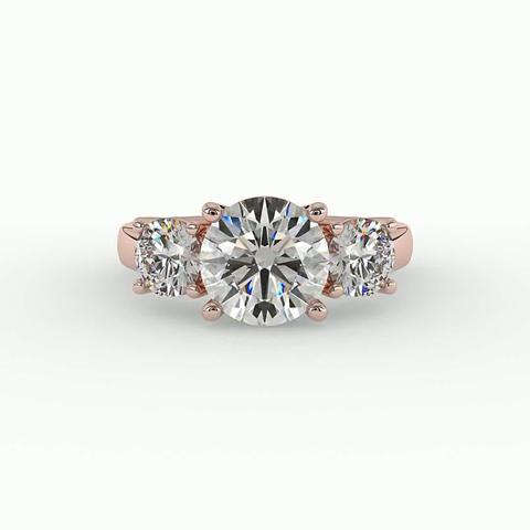360 degree view of Gwendolyn Three Stone Lab Diamond Engagement Ring (1.00Ct. Tw.)