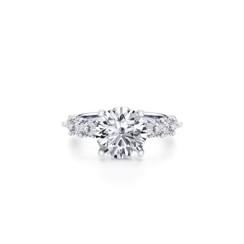 360 degree view of Alira Marquise Hidden Halo Engagement Ring