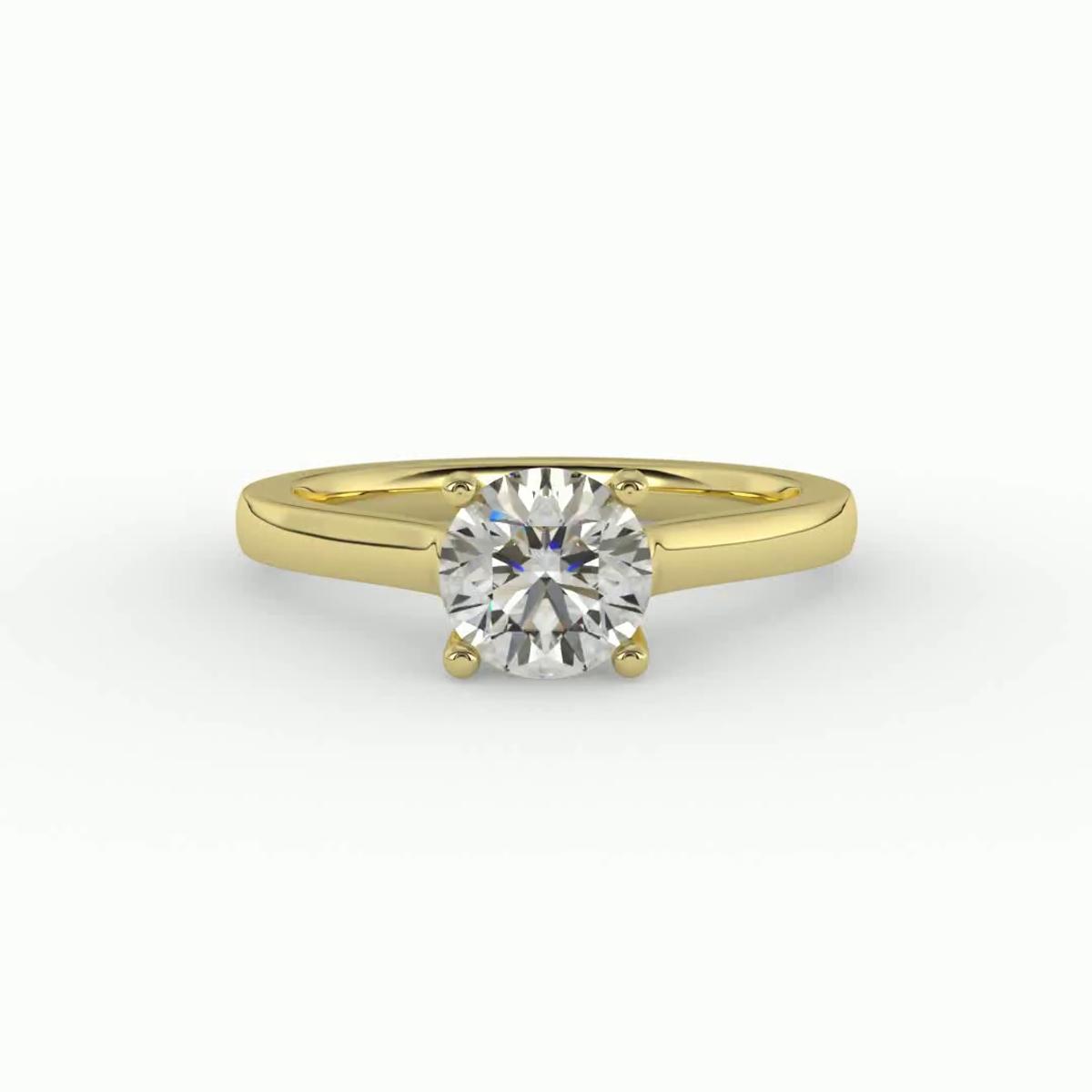 360 degree view of Sophia Cathedral Engagement Ring
