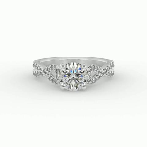 360 degree view of June Engagement Ring