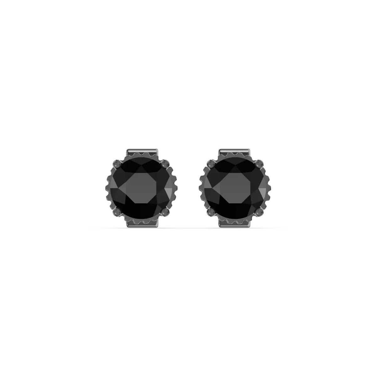 360 degree view of Black Spinel Stud Earrings (.50 ct. tw.)