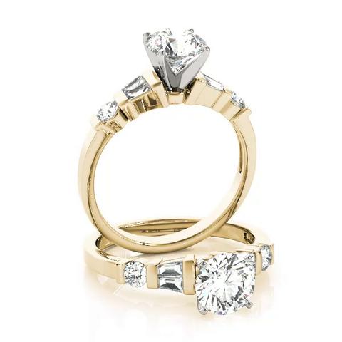 360 degree view of Lorna Baguette Diamond Engagement Ring