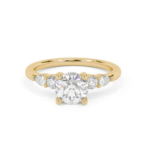 360 degree view of Shauna Hidden Halo Engagement Ring