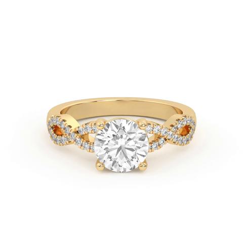 360 degree view of Infinity Diamond Engagement Ring