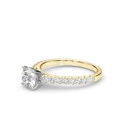 360 degree view of Judith Classic Diamond Cathedral Engagement Ring