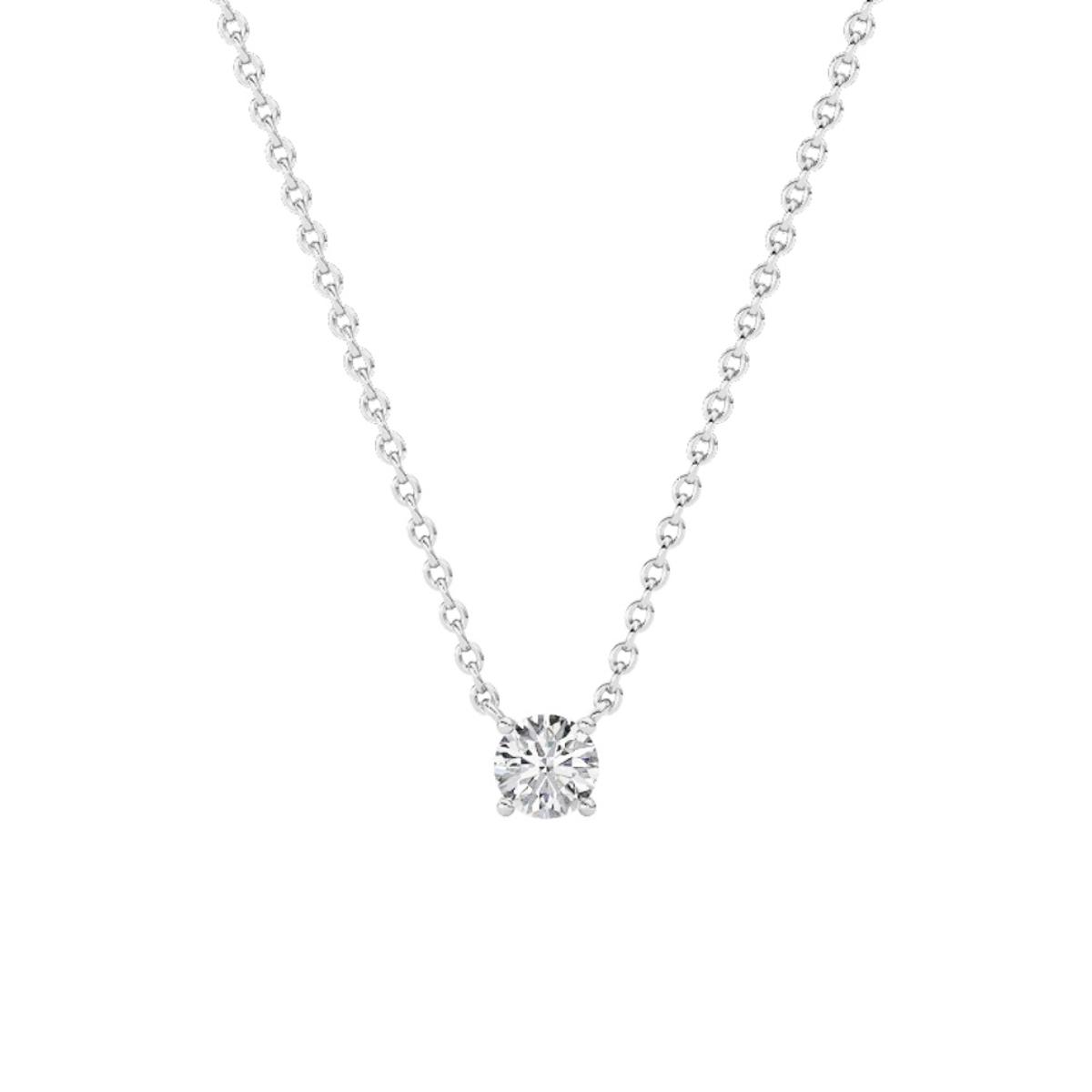 360 degree view of Floating Lab Diamond Solitaire Necklace (.25 ct.)