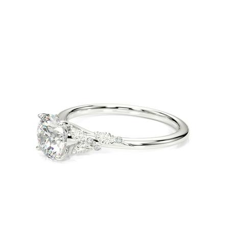 Lalana Nature Inspired Diamond Engagement Ring - 14K White Gold Lalana Nature Inspired Diamond Engagement Ring - 14K White Gold