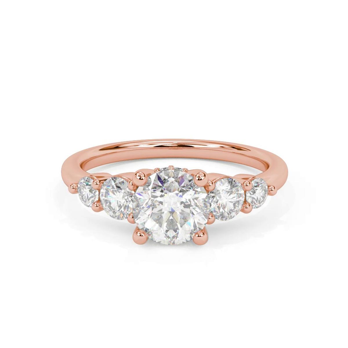 360 degree view of Tamara Hidden Halo Engagement Ring