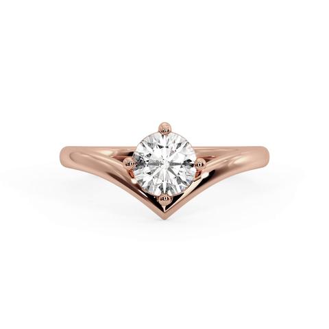 360 degree view of Remy Chevron Solitaire Engagement Ring