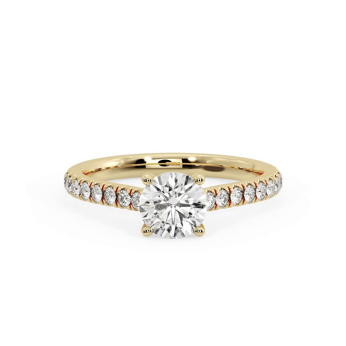 360 degree view of Olive Engagement Ring