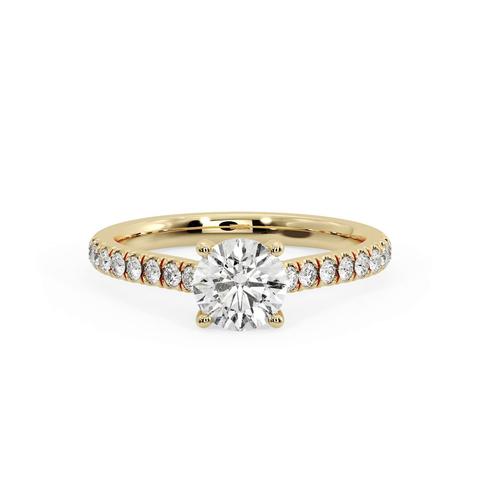 360 degree view of Olive Engagement Ring