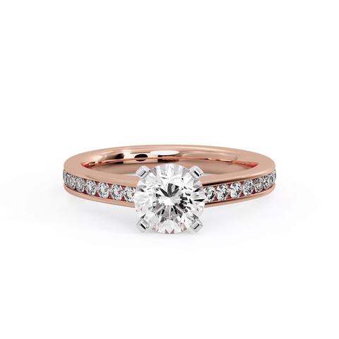 360 degree view of Lyra Channel Engagement Ring