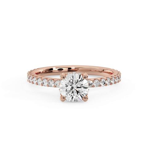 360 degree view of Kenzie Shared Prong Engagement Ring