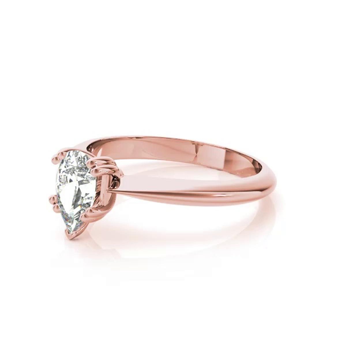 360 degree view of Anna Double Prong Solitaire Engagement Ring