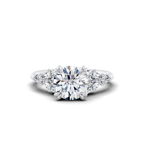 360 degree view of Luminous Cathedral Lab Engagement Ring by Christian Siriano