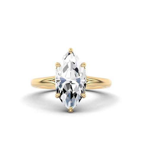 360 degree view of Marcelle Lab Diamond Accent Hidden Halo Engagement Ring