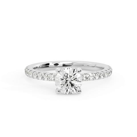 360 degree view of Emory Hidden Halo And Pave Engagement Ring