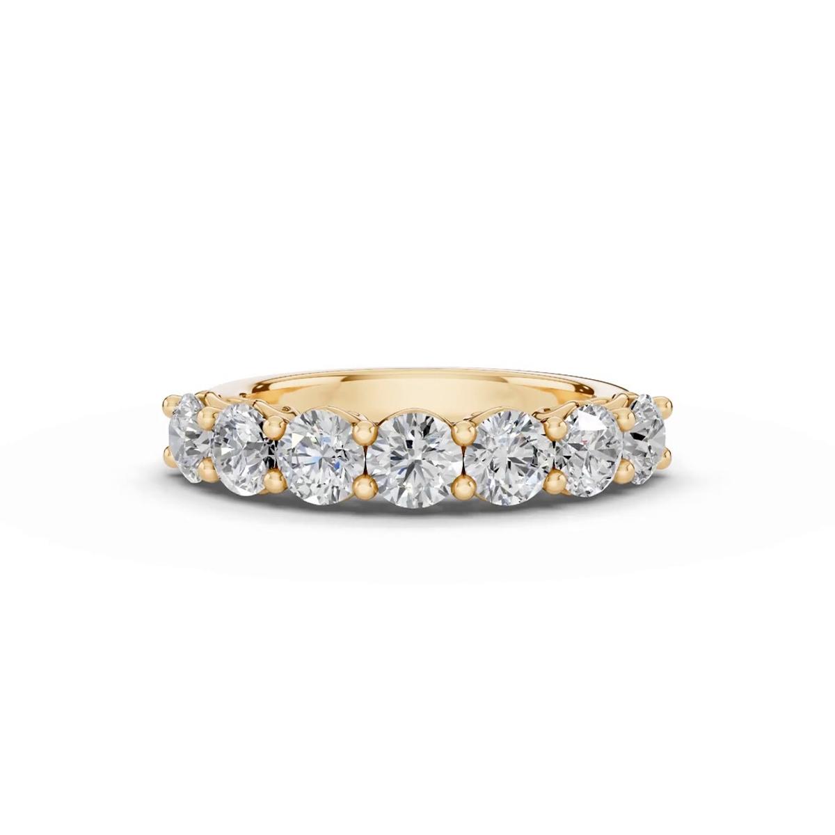 360 degree view of Sculpted Heart 7-Stone Diamond Band (2.00 ct. tw.)