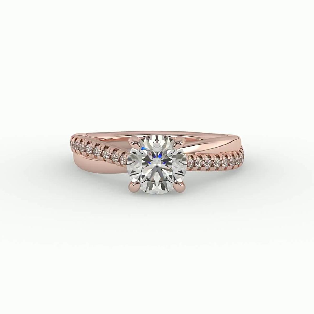 360 degree view of Trinity Engagement Ring