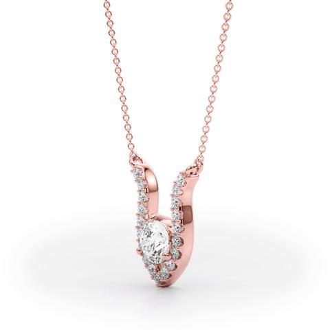 360 degree view of Rayna Diamond Necklace
