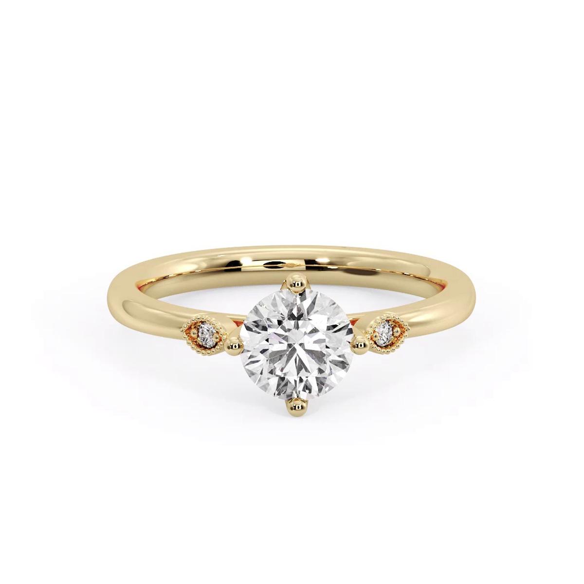 360 degree view of Jayleen U-Prong Three-Stone Engagement Ring