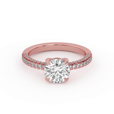 360 degree view of Trio Diamond Engagement Ring