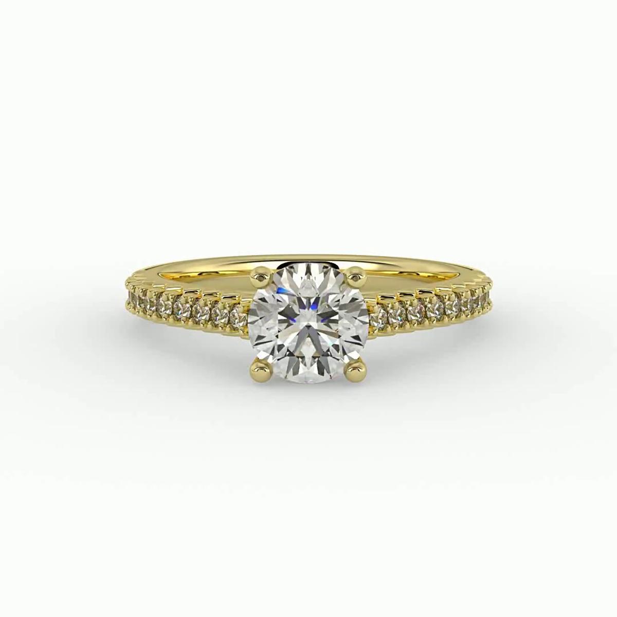 360 degree view of Magnolia Engagement Ring