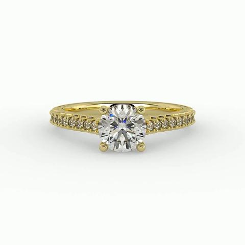 360 degree view of Magnolia Engagement Ring
